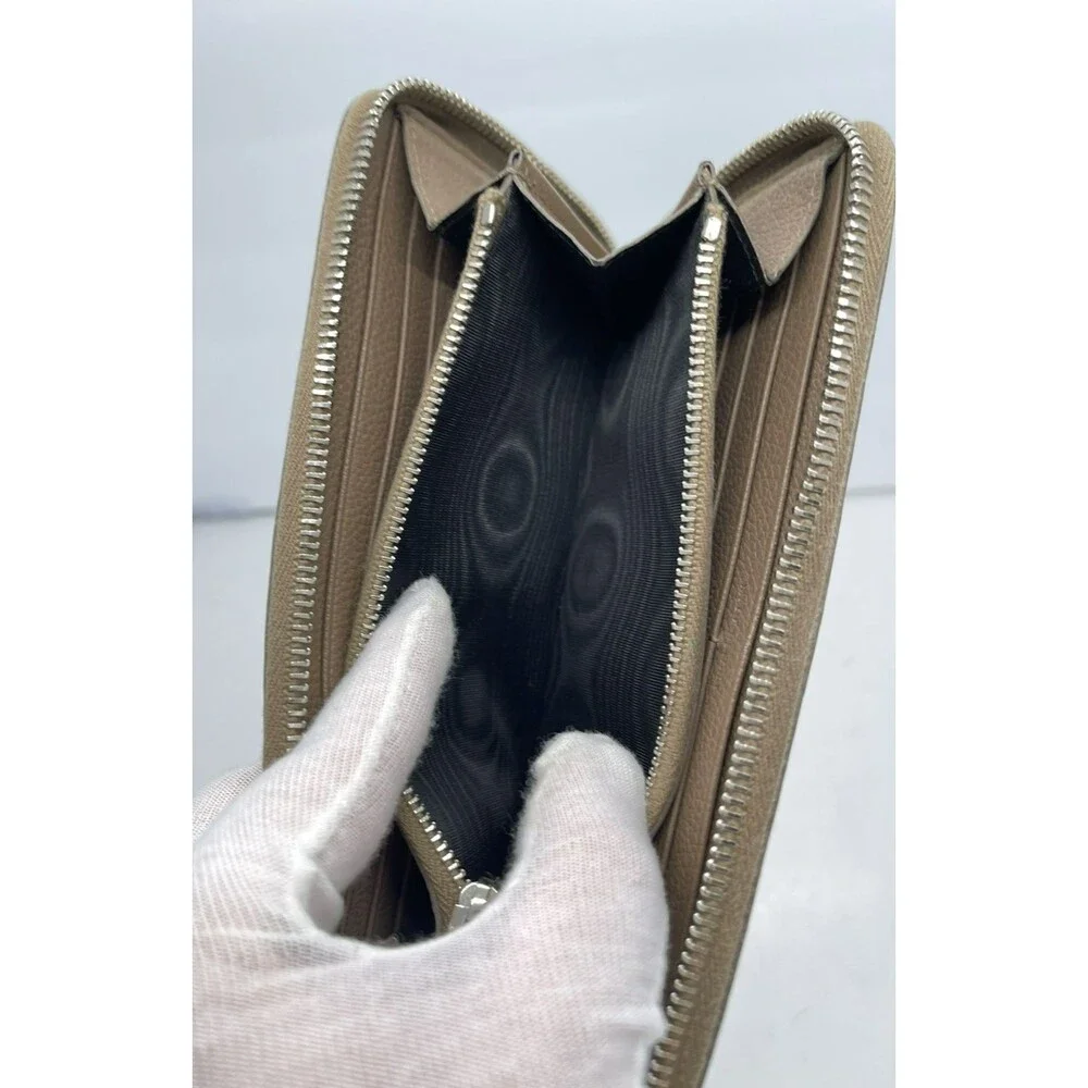 Saint Laurent Brown Leather Long Wallet – Authentic YSL Made in Italy/67 - Picture 2 of 10